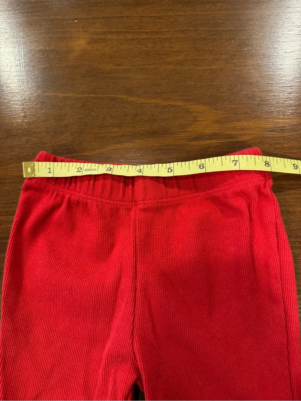 GAP Red Ribbed Knit Leggings for Kids